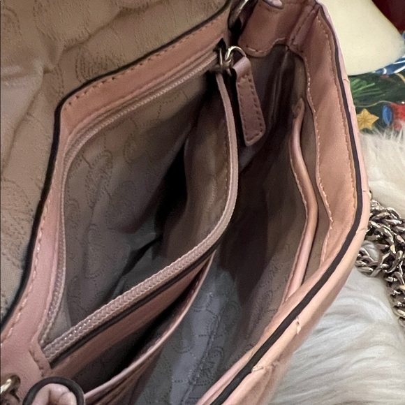 Michael Kors Sloan Small Quilted Messenger Leather Cross Body Ballet - Picture 15 of 16